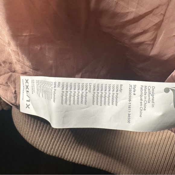 Fabletics Beige Oversized Bomber Jacket - Picture 6 of 6